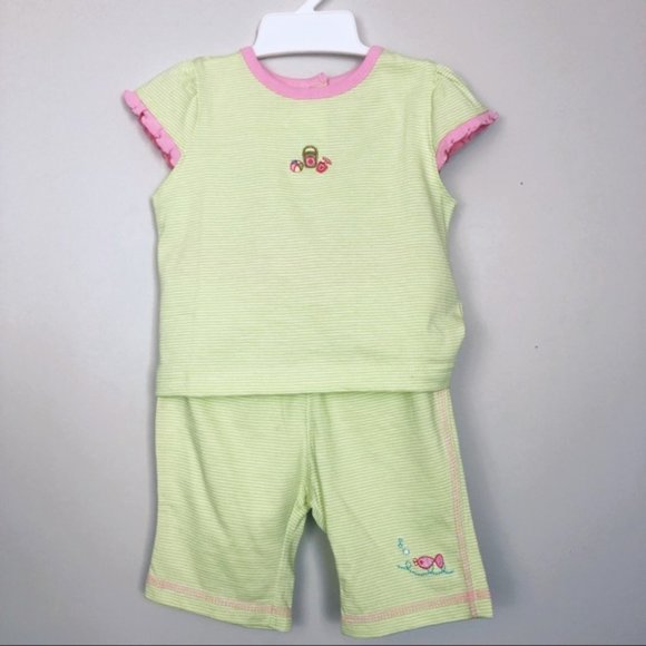 🍍24Mo NWT Agabang Striped Short Set Toddler - Picture 3 of 9